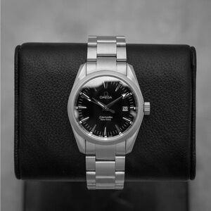 Omega Aqua Terra Seamaster Black Dial Watch 36 mm quartz
